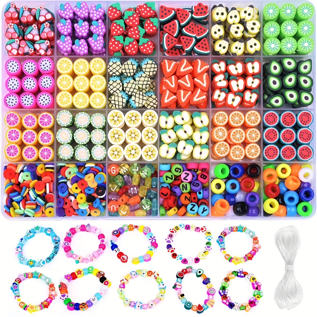 

Diy Jewelry Making Kit With Multicolor Beads - Plastic Bead Craft Set For Bracelets And Necklaces - Basic Bead Assortment For Creative Jewelry Design - No Power Supply Needed