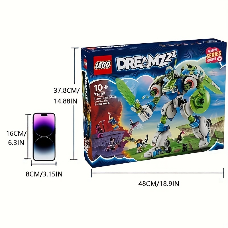 European Version, LEGO 71485 Dreamzzz Mateo And Z-Blob Knight Combat Mech Building Toy Set - Spaceship And Robot Toys Suitable for Birthday Gift