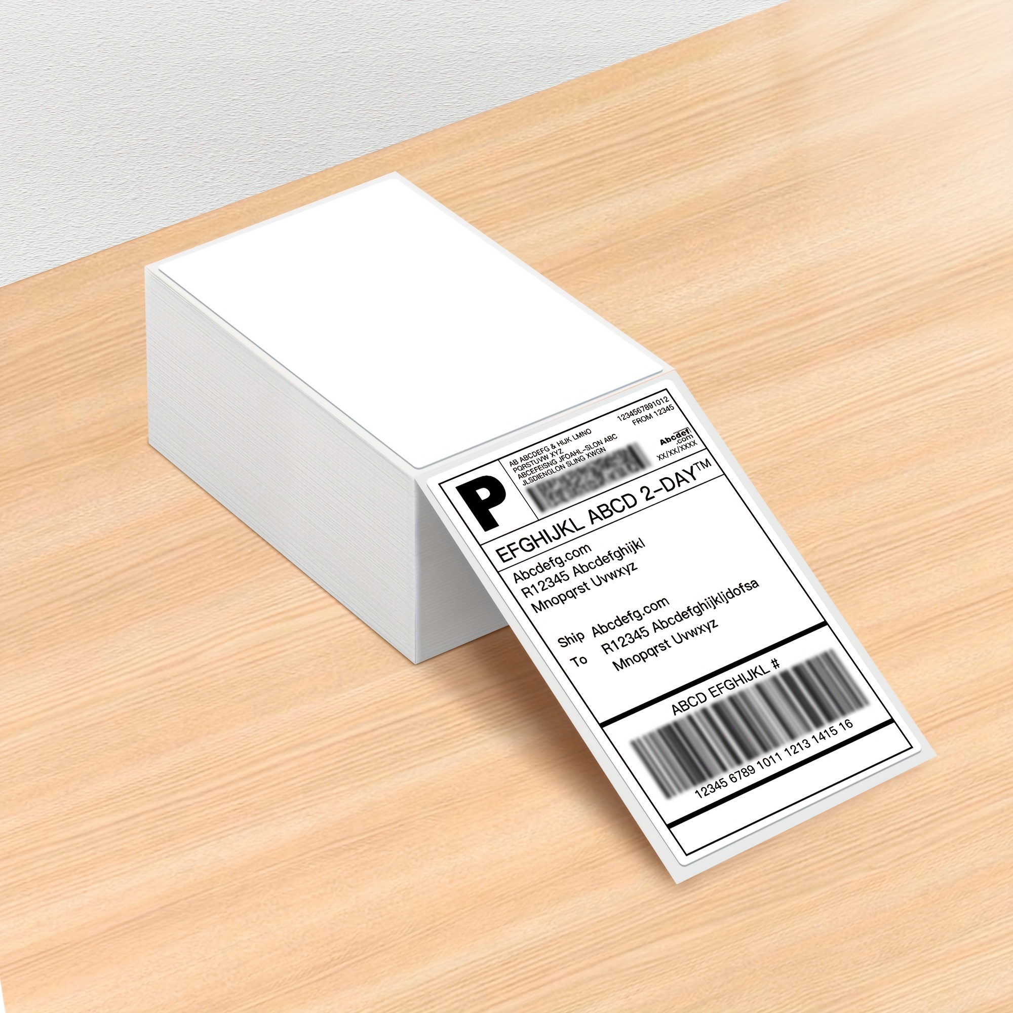 500 Sheets 4x6 Inch/10.1x15.2 Cm Commercial Grade Thermal Shipping Labels - Folding Address Labels, Compatible With Pl70eb & Pl80eb Thermal Printers, Stackable For E-commerce & Shipping