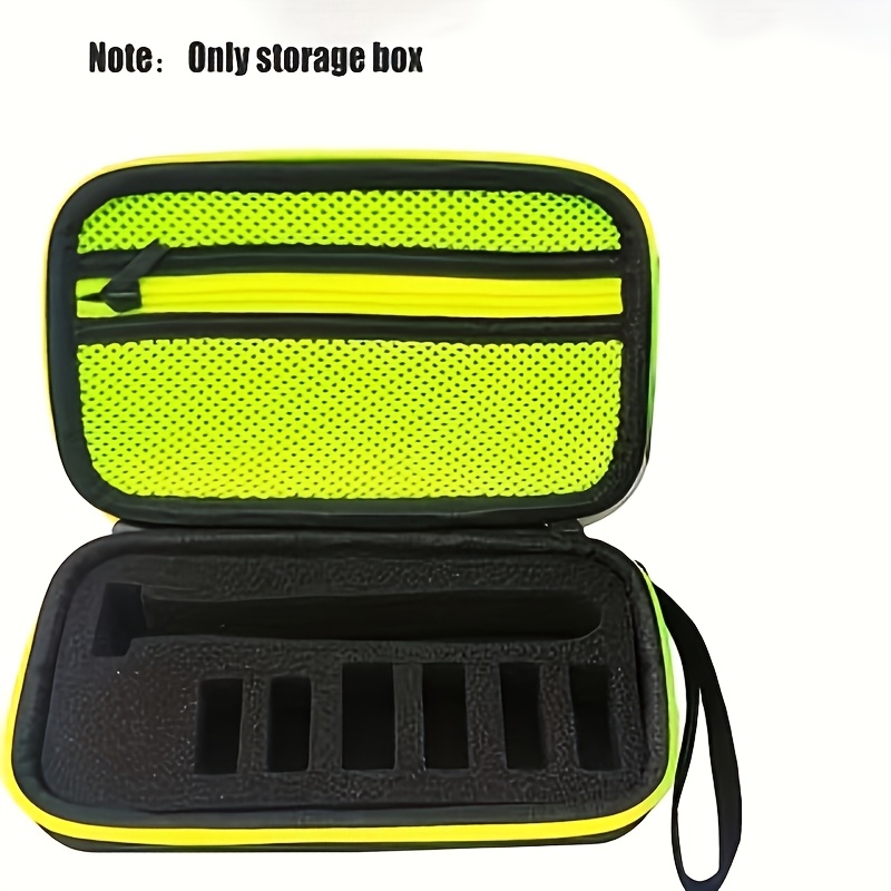 Image of 1 Durable Razor Travel Case | Hard Shell Men's Shaving Razor Storage Bag Compatible With Qp2520, Qp2530, Qp2620, Qp2630, Qp2834, Qp2724, And Eva Storage Box