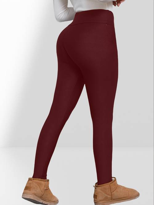leggings termici a vita da donna - pantaloni morbidi ed elasticizzati per e inverno, e spessi, adatti per abbigliamento casual, per outfit invernali | stile casual | pantaloni a ben strutturati