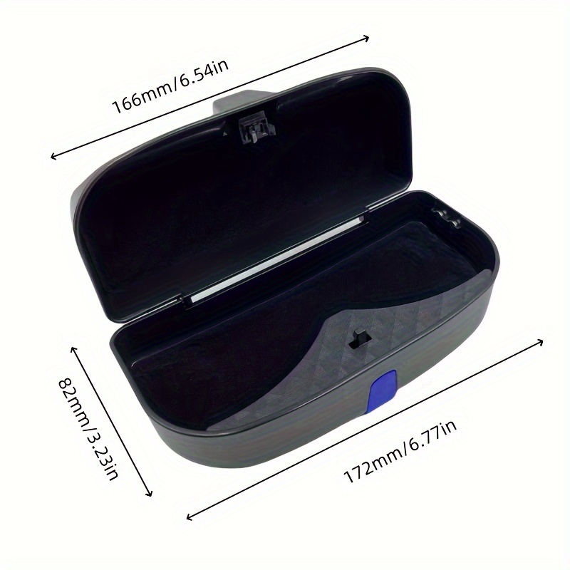 Premium Car Glasses Box Holder: Keep Sunglasses Safe Secure - Temu