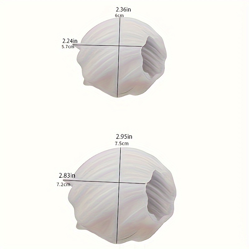 2pcs Irregular Geometric Wave Rotating Silicone Candle Molds 3d Scented Plaster Craft Jewelry Making Molds Home Decor Supplies (large And Small)