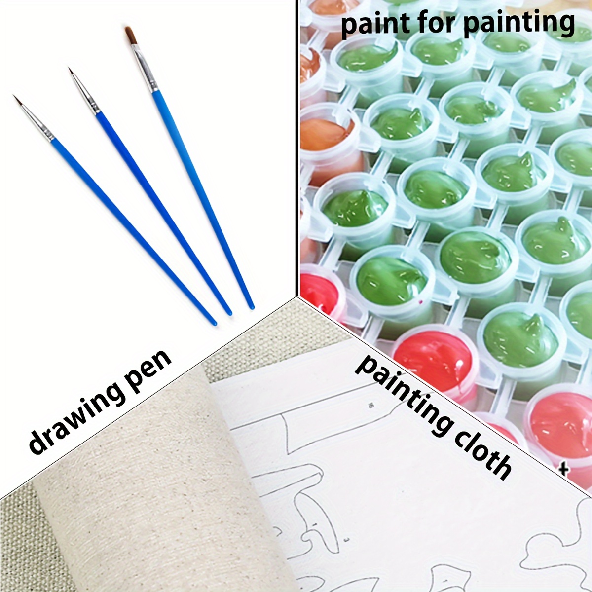 Jungle Bear Diy Paint-by-numbers Kit - Canvas Oil Painting Set For ...