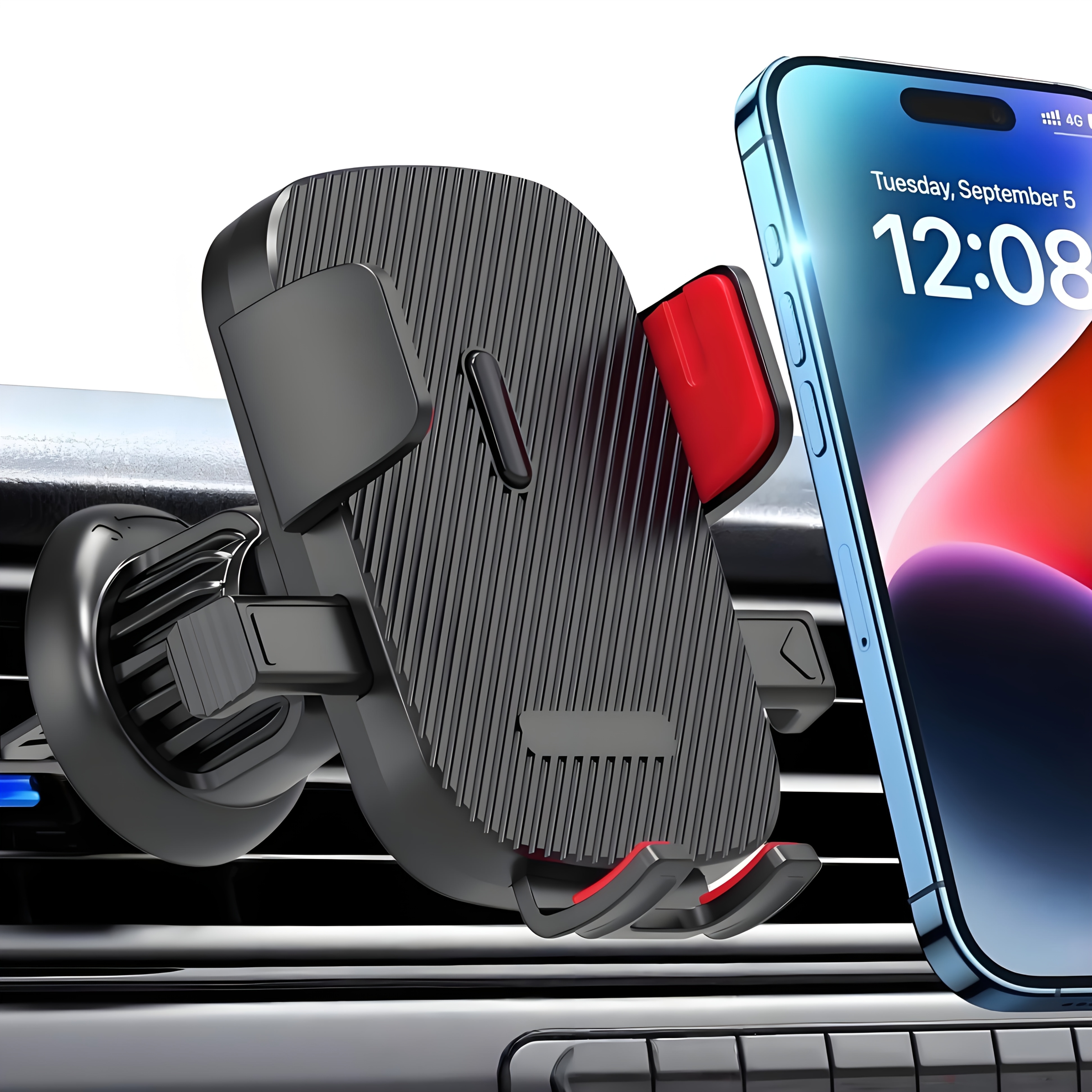 TEMU Car Phone Holder Vent [thick Cases Friendly] Phone Holder For Your Car Air Vent, Quick Rlease Cell Phone Mount Automobile Hands Free Cradle Air