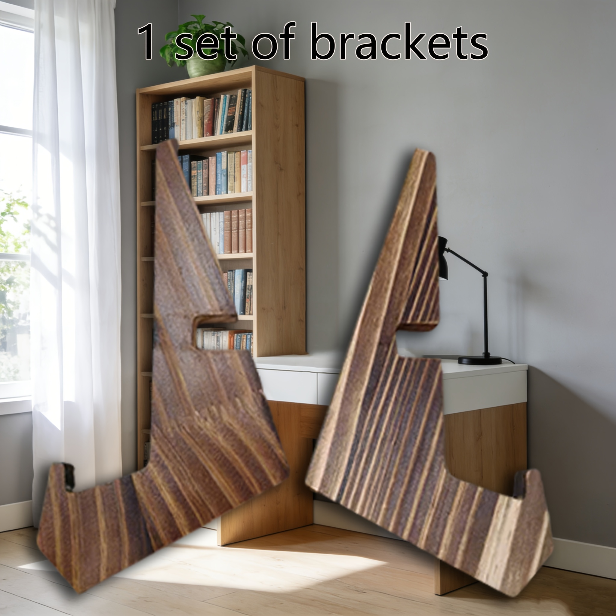 Natural Wood Recipe Book Stand - Heavy-duty -leg Table Holder With, Rustic Wood Cookbook Stand Countertop, Desk…: retailer-supplied image
