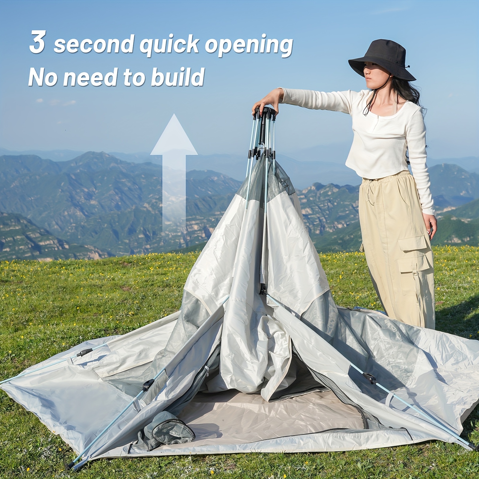 outdoor camping sechseck zelt oxford stoff sonnenschutz - Temu Germany