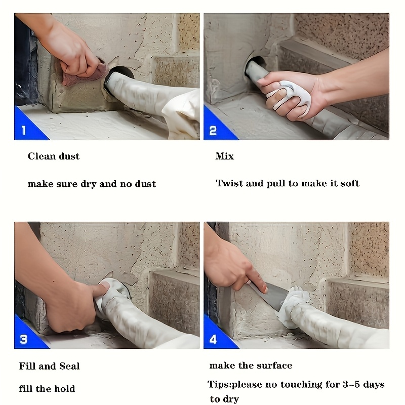 Монтажный пластилин-герметик для мелкого ремонта, водостойкий