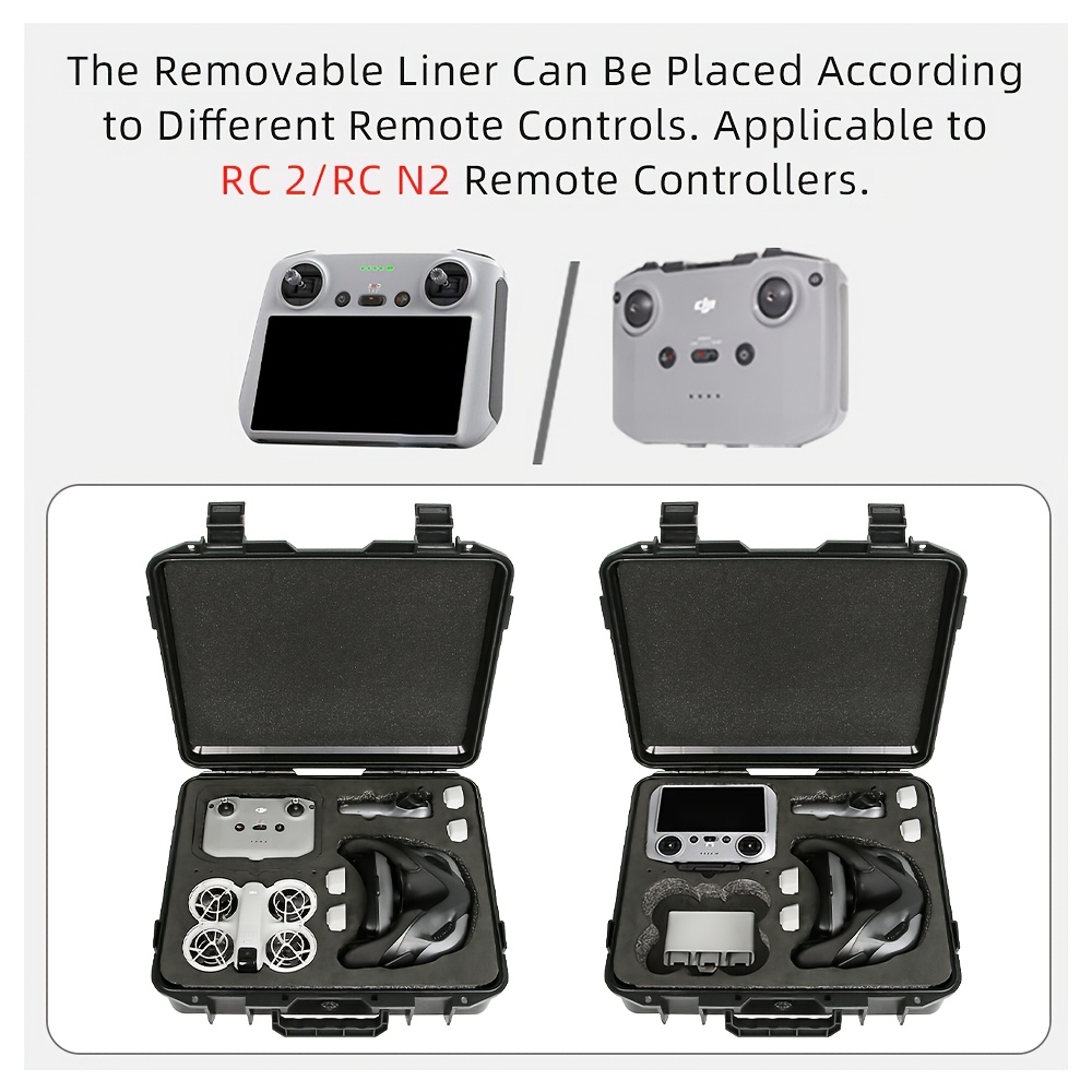 proof waterproof case for dji neo flight glasses n3 durable pp material portable uav protective box with shoulder strap black seejie details 4