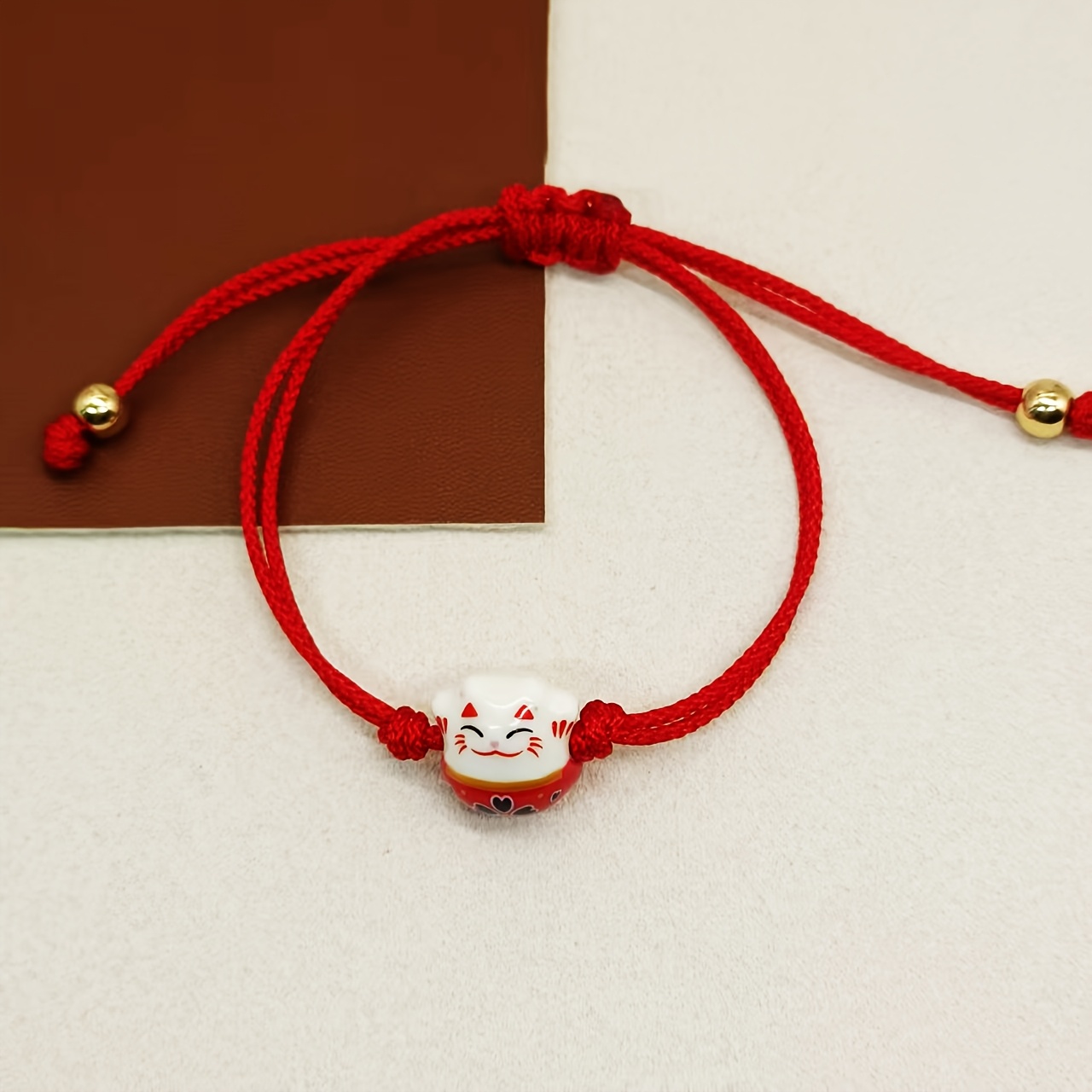 TEMU Pulsera Tejida de Gato Lindo