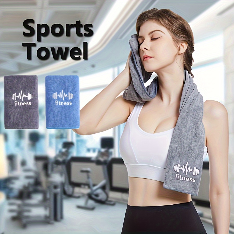 

1pc Thickened Fitness Towel, Quick Drying Sports Towel, For Sports, Fitness Training