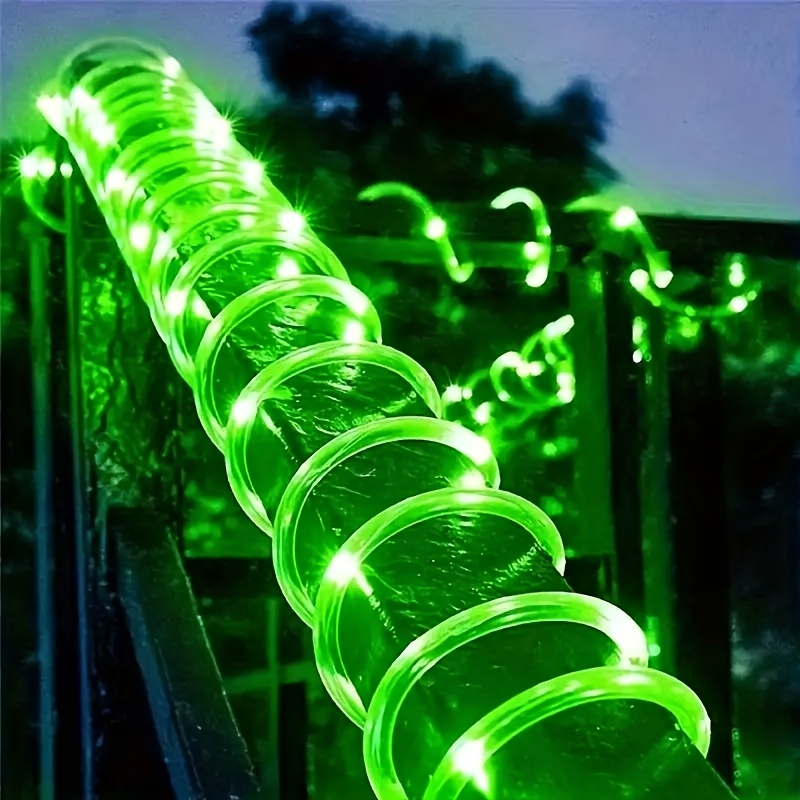 1pc solar led tube light 50 100 led tube rope string light 8   with outdoor pvc tube light solar fence light for home garden   party decoration christmas dress up 72 17ft 39 37ft
