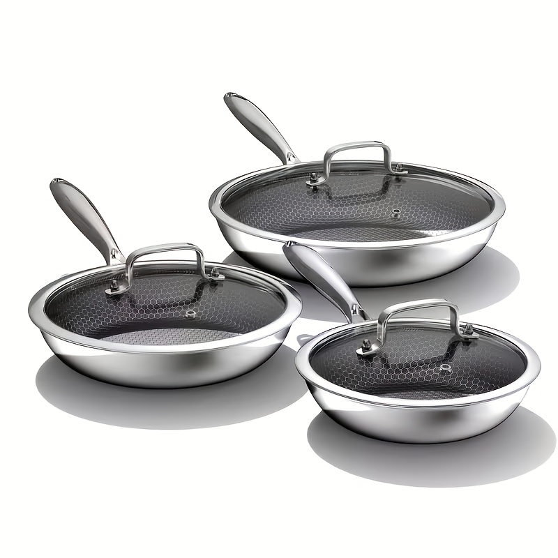 Temu – TEMU Chinese-style Stainless Steel Wok, Household Pan, Suitable For Gas Stoves, Induction Cookers, And Electric Ceramic Stoves
