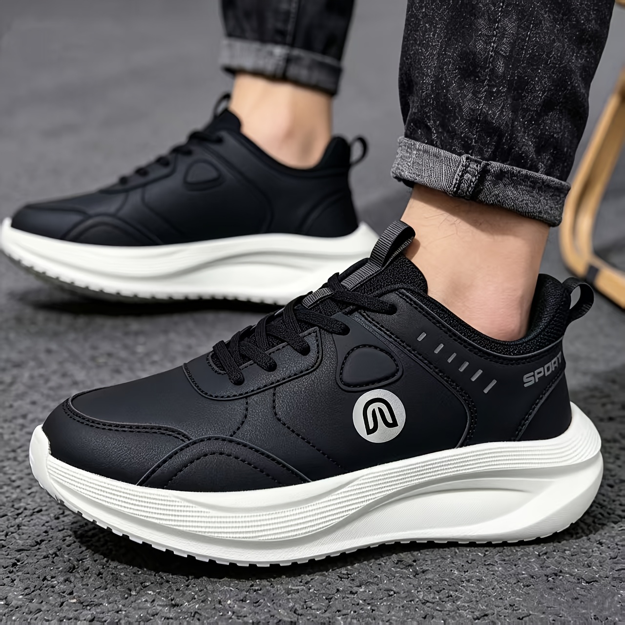 Men's Large Wide Width Sneakers with Thick Platform