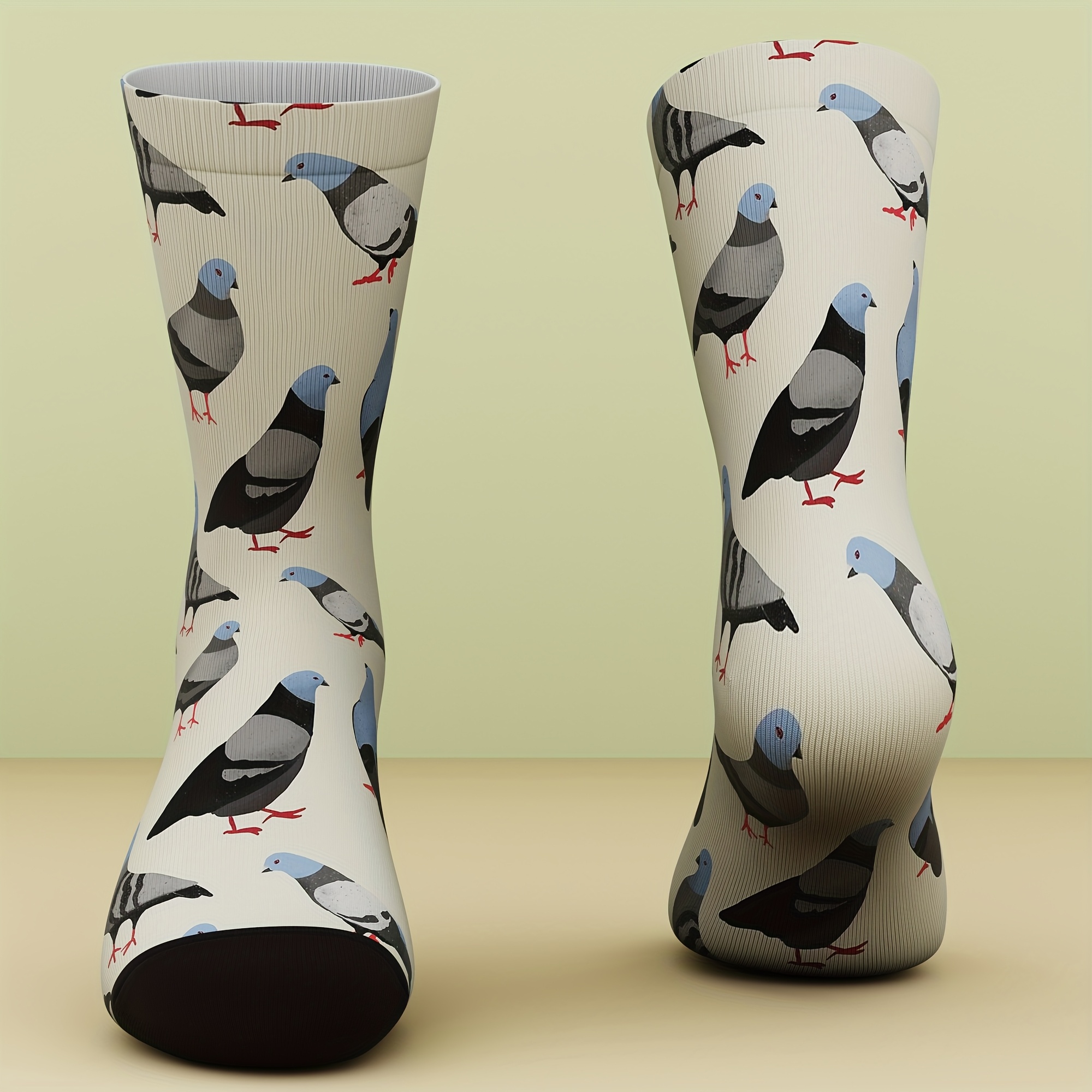 E-shop Ein Set Unisex-Socken mit Friedens-Tauben-Design, lebendig und stilvoll, gemütlich und trendig, ein einzigartiges Geschenk für Sockenliebhaber,