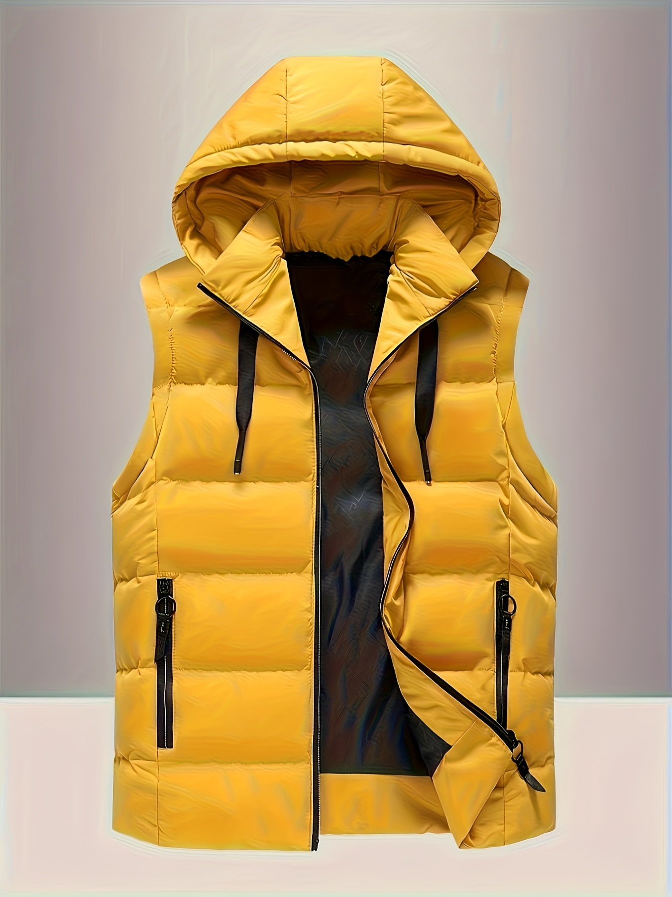 men's thermal insulated hooded vest thickened winter Temu Chile