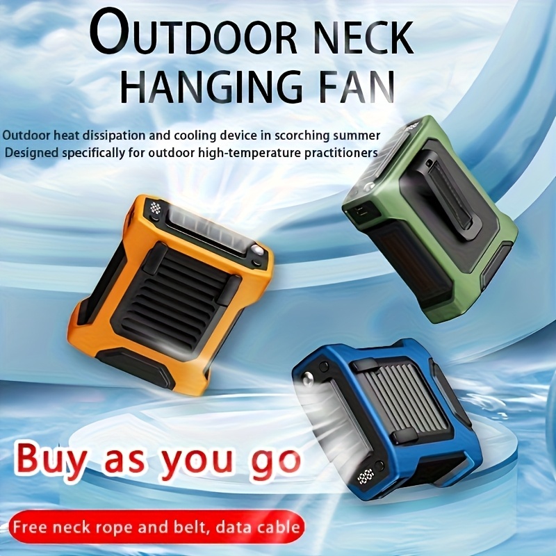 multifunctional portable neck hanging fan summer fashion Temu