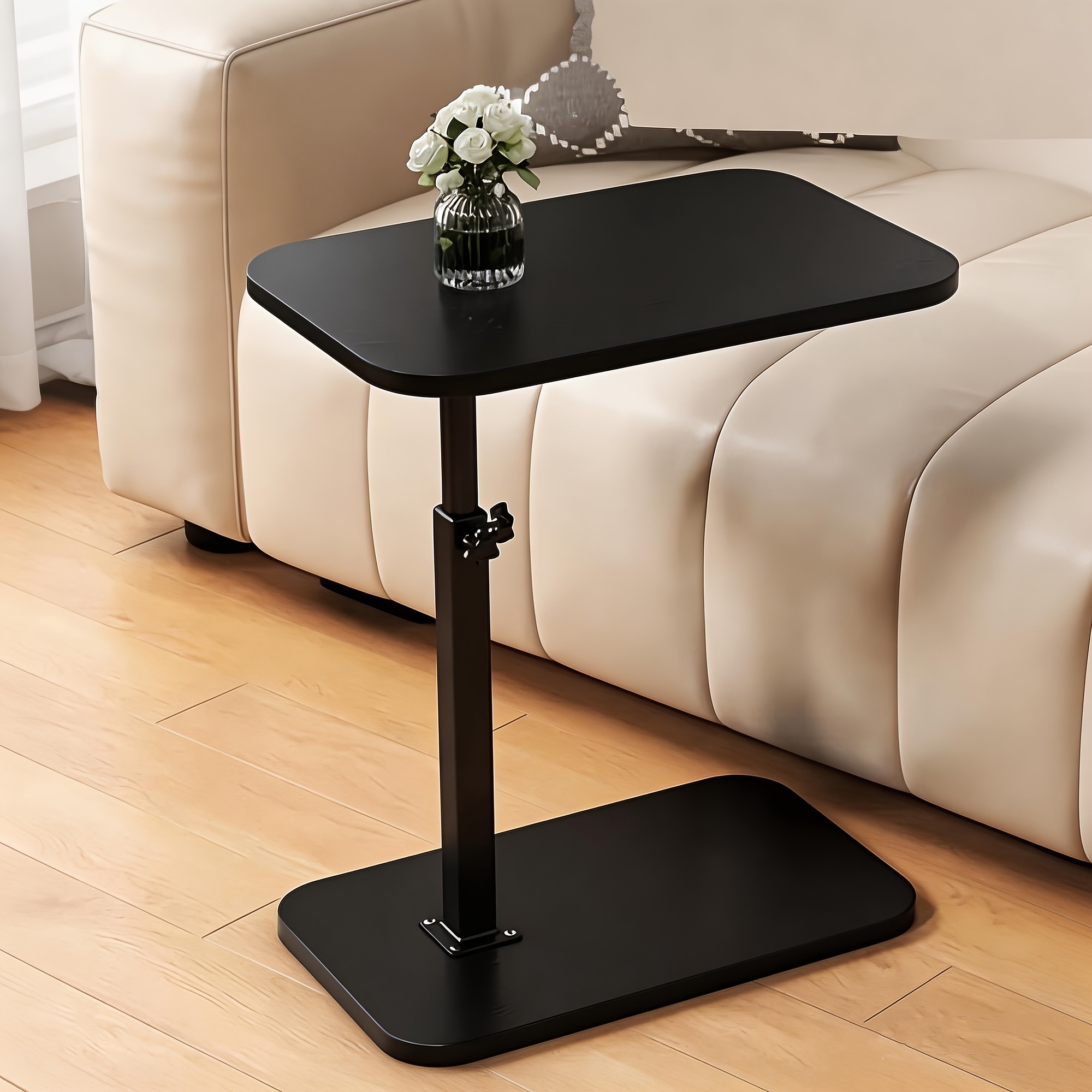 E-shop Höhenverstellbarer 360° drehbarer Beistelltisch – Hochklappbarer Couchtisch, Multifunktionaler Couchtisch, Höhenverstellbarer Couchtisch,