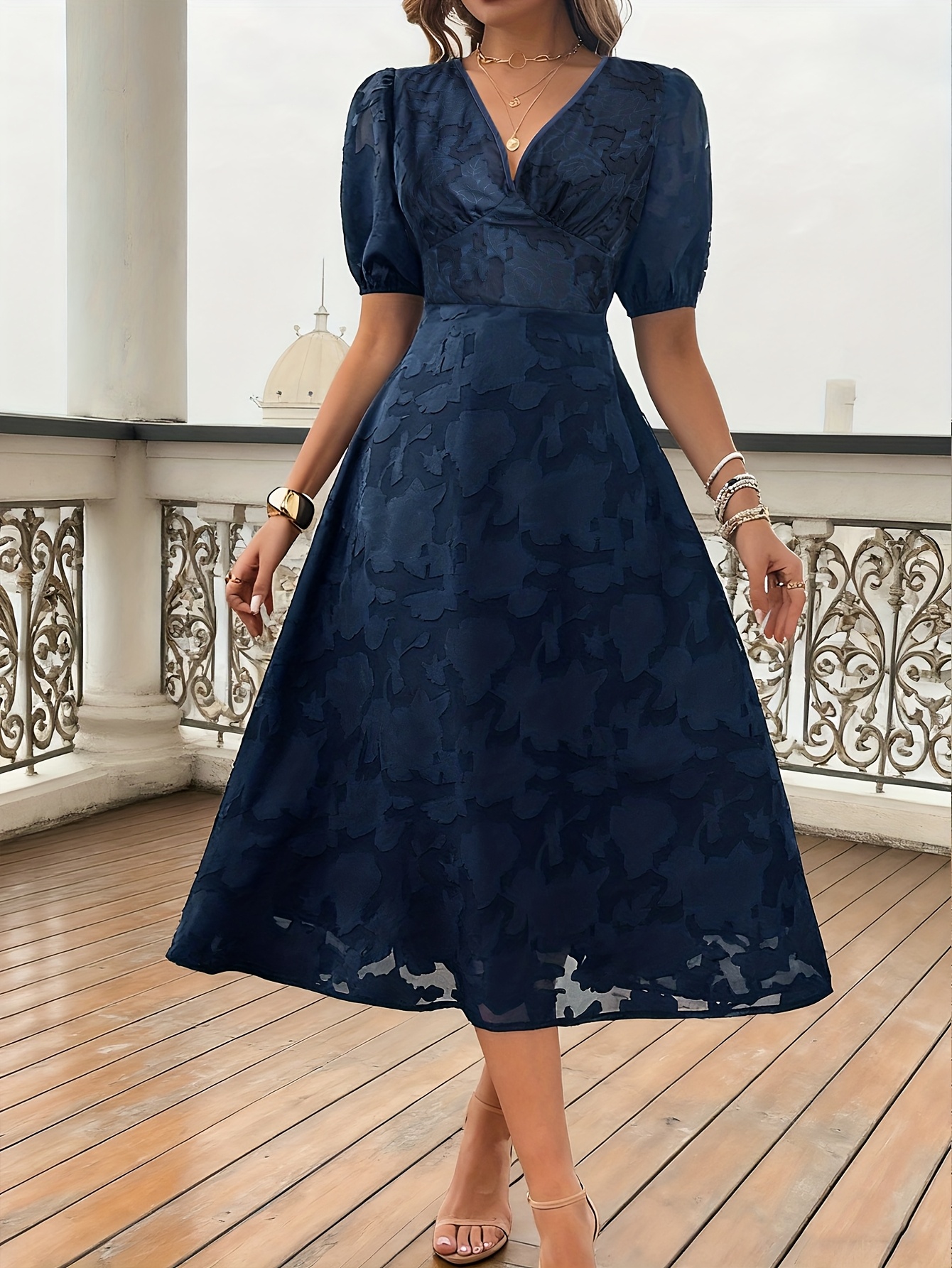 knee length dresses for ladies Tadashi Shoji Women's Soutache Lace Cocktail Dress - Black