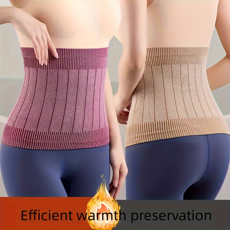 womens warm belt   waist wrap lower back and abdominal protection soft fleece lining adjustable support suitable for   menstrual   summer wedding light beige black burgundy gray Product details 1