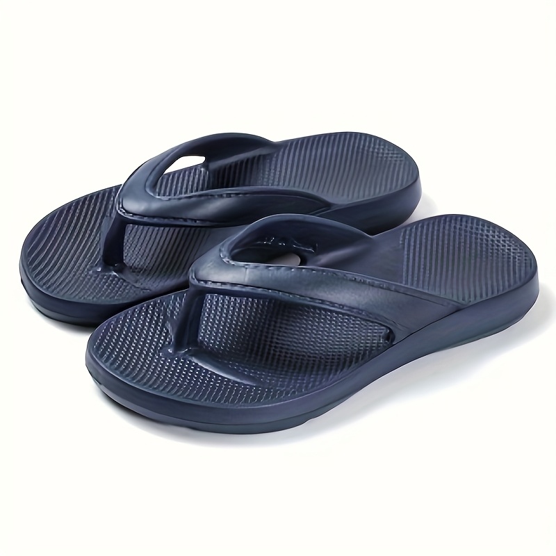   mens summer casual flip flops lightweight breathable eva sandals with   comfortable for indoor outdoor use black   footwear simple slipon design durable footwear Product details 7