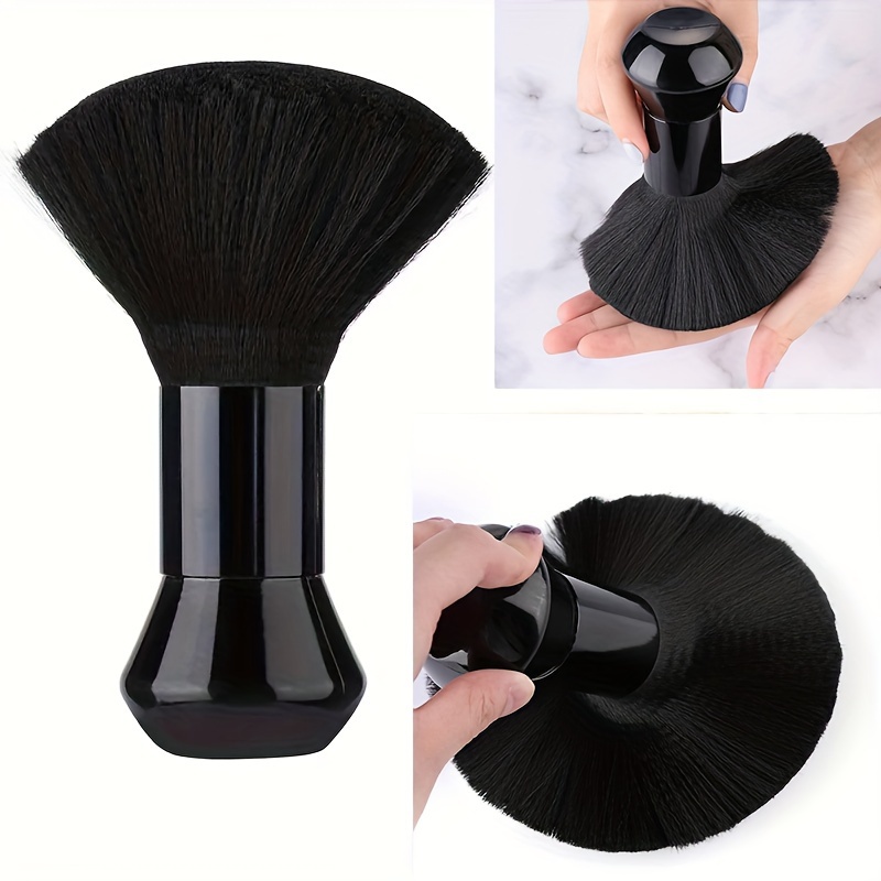 

Professional Barber Neck Duster Brush, Hair Cutting Sweep Brush, Salon Styling Hairbrush Tools, 1 Pack Black Hair Cleaning Brush For Hairdressers, Barber Shop Neck Dusting Brush