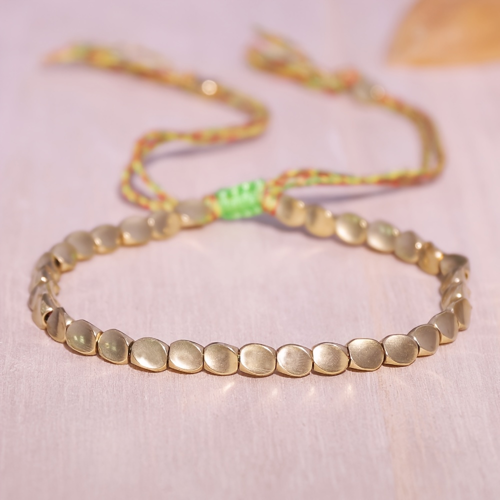 Boho Adjustable Tibetan Copper Bracelet for Men