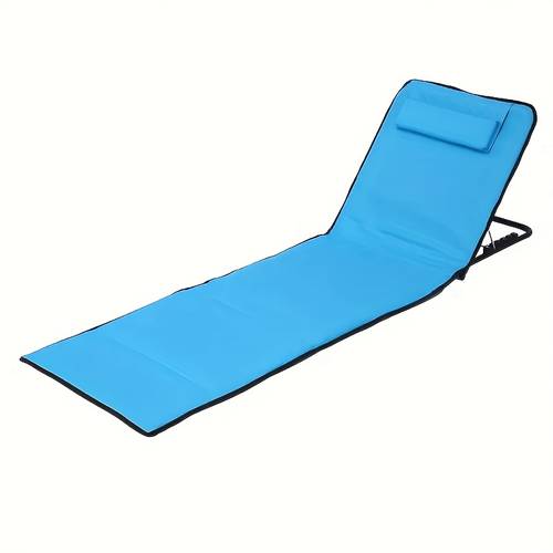 portable 5 position adjustable beach folding bed lightweight foldable outdoor lounger with fabric for beach camping backyard patio beach chair foldable patio recliner