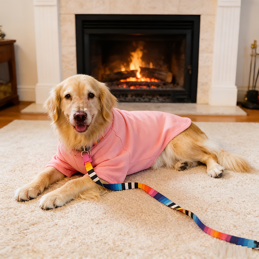 medium to large dog single sided lined sweatshirt dog crewneck base layer pet   and outing wear Product details 1