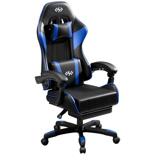 ergonomischer gaming-stuhl mit kopfstütze, lendenwirbelstütze, verstellbarer neigungsfunktion & fußstütze, aus strapazierfähigem, atmungsaktivem material, 360-grad-drehfunktion, bestes geschenk für vater , erwachsene, 6 farben