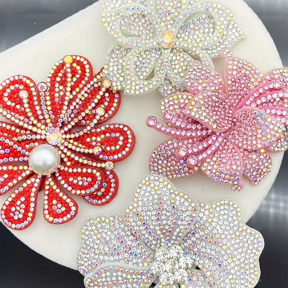 Easter Rhinestone Flower Sewing Ornament for Clothing and Accessories