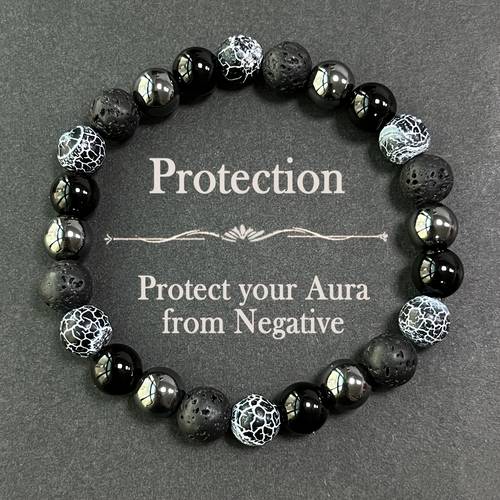 1pc protezione, realizzato con e , che porta e , da donna in e ematite, per , accessorio moda retrò, regalo di natale per famiglia e