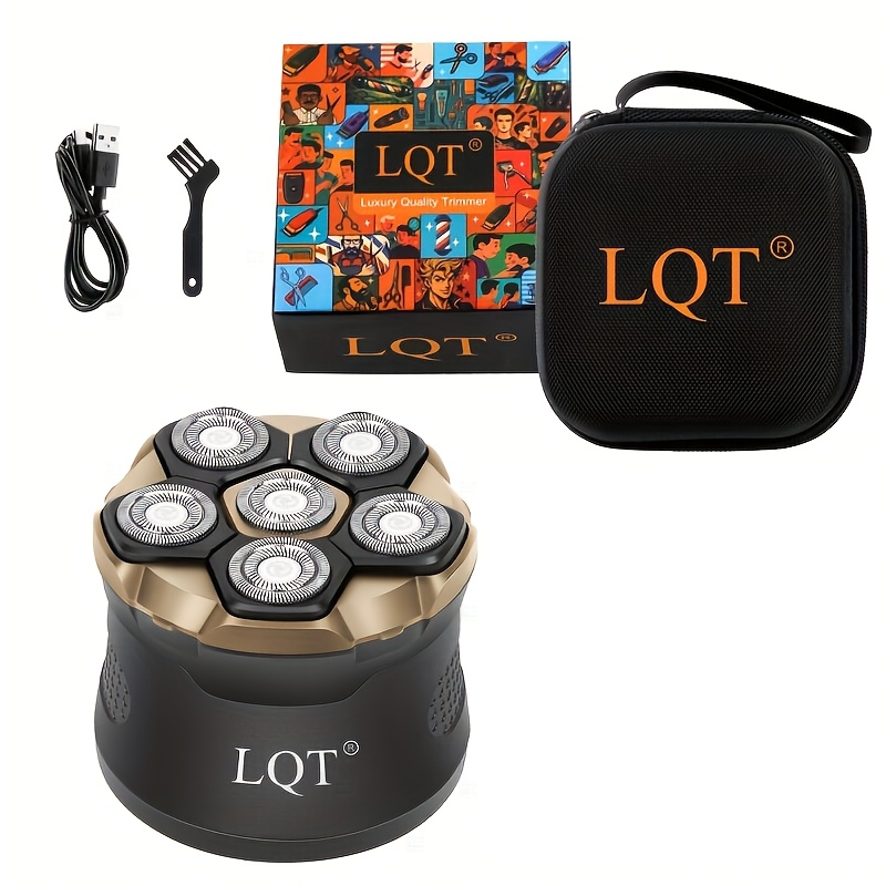 Lqt Shaver For Bald Individuals | 5 Stainless Steel , Rotation, Usb Charging, Easy To Clean And