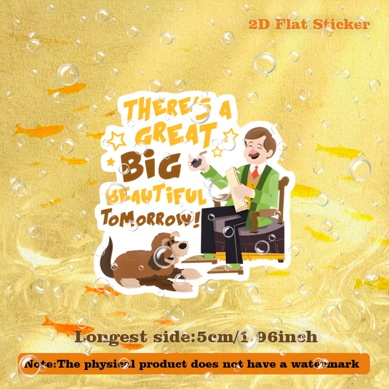 2d 평면, 위대하고 아름다운 내일의   진보 s, (4) 사랑. 2d 평면 비닐 데칼, 방수 탈착식 자동차 스티커, 차량 연료 탱크, 노트북, 헬멧, 물병 장식용 스티커, 2d 평면
