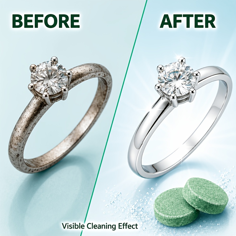 80pcs Jewelry Cleaning Tablets for Effervescent Care