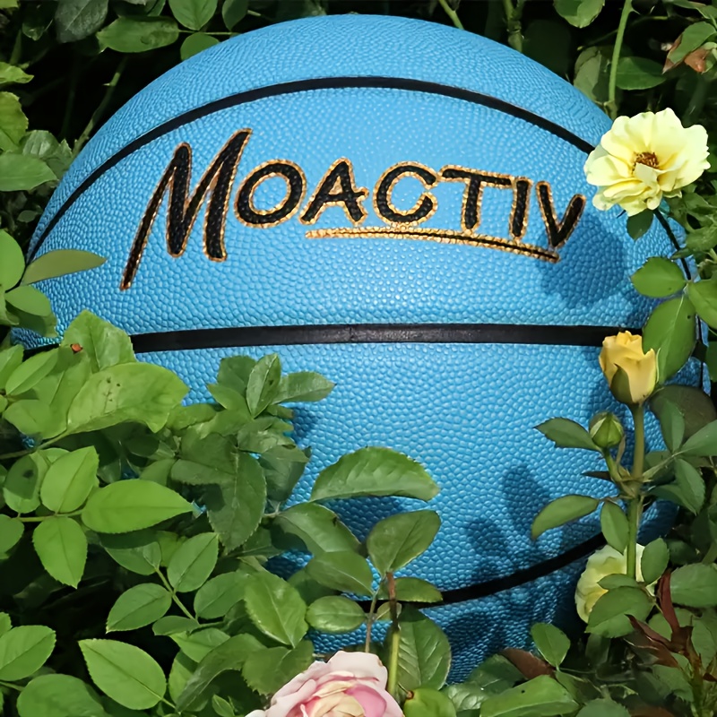 MOACTIV Grandson Basketball with Inspirational Message - Blue, International Size, Perfect Gift for Youngsters, Includes Pump, Basketball Gifts for Grandson
