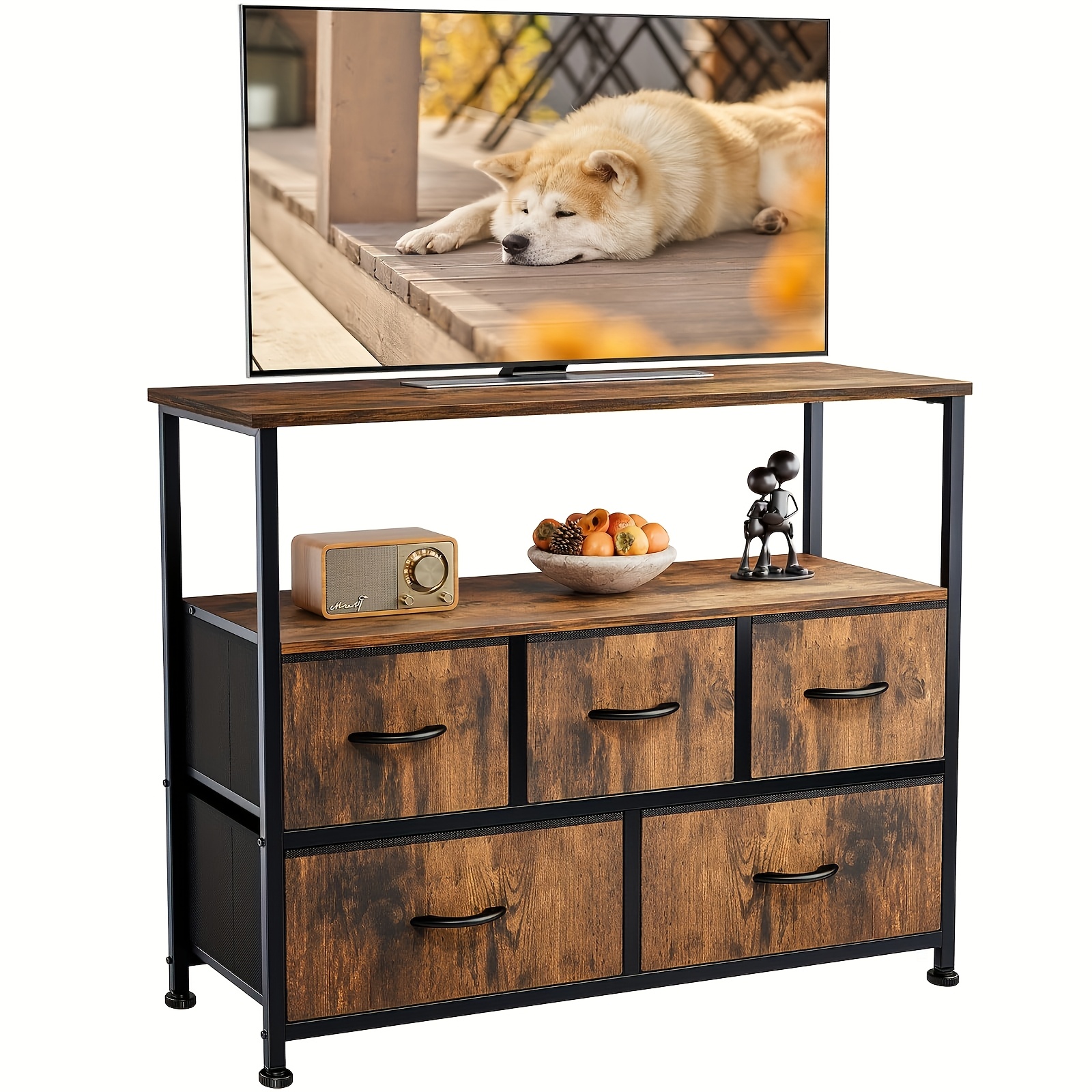 tv stand dresser for bedroom Reibii Extra Wide 39.4