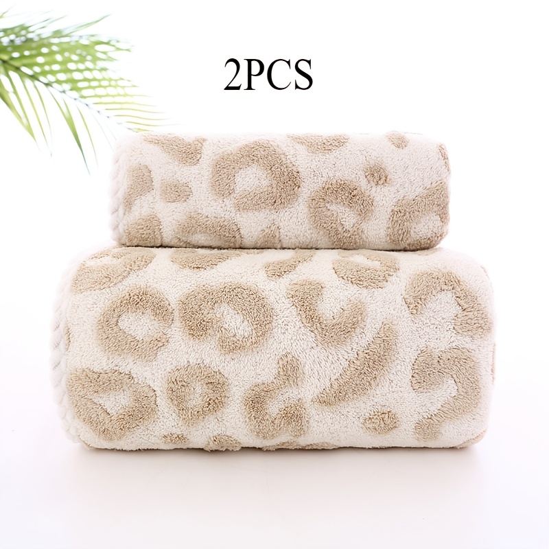 TEMU Two-piece Absorbent Towel Set, Thickened Unisex Home Use, Bath Towel, Bath Towel Set, Bath Towel Set For Home