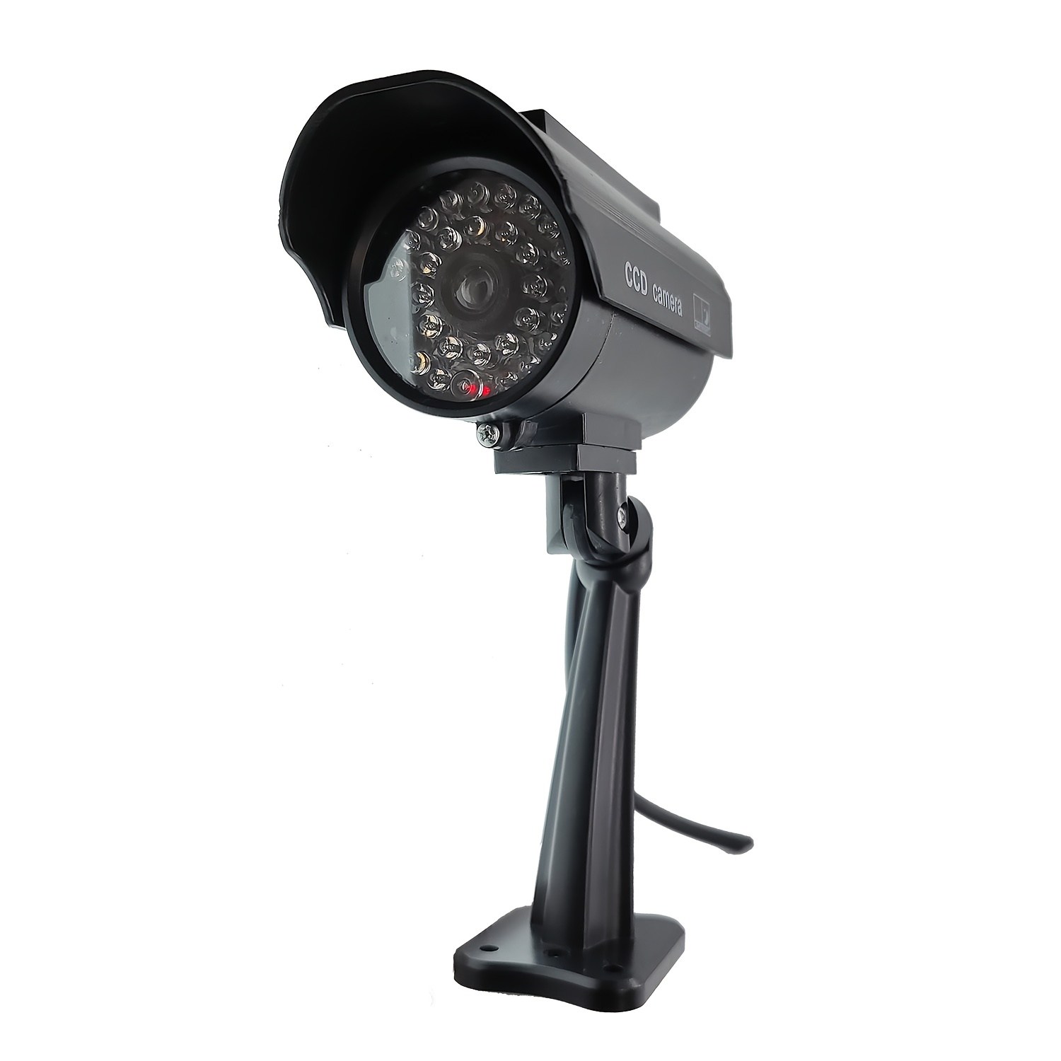 TEMU Solar-powered Simulated Surveillance Camera, Outdoor Fake Security Camera, Decoy Security Camera With Red Flashing Led, Includes Cct Warning