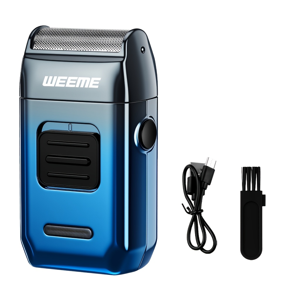 TEMU Weeme Men's Electric Shaver | Usb Charging, Led Battery Display, Suitable For Travel Use, Ideal For Car Rides And - For Dads, Husbands, ,