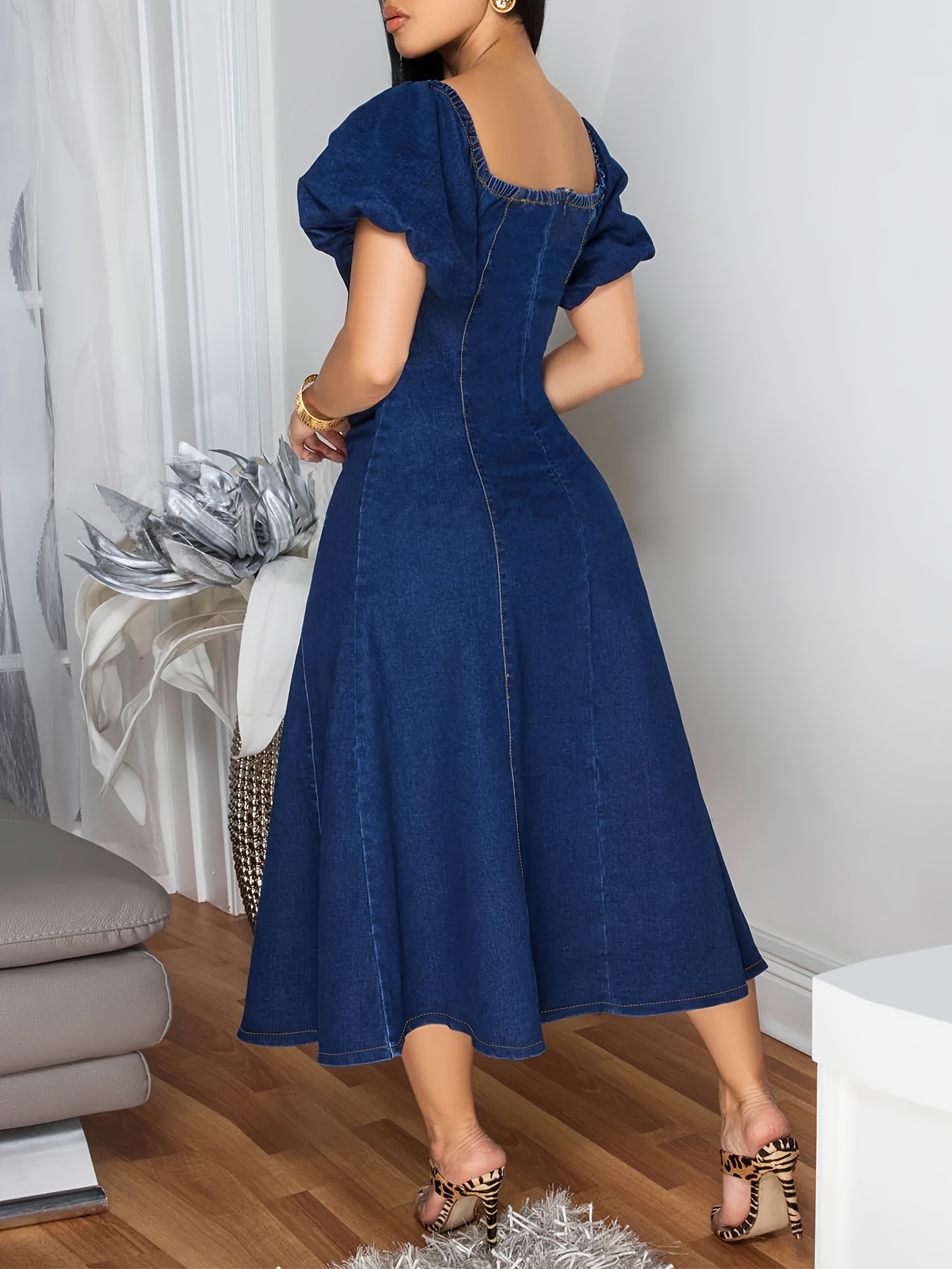 princess polly baby blue dress Fashion Women Accessories Spring Dress Isolated Stock Photo 257369782 main image 1