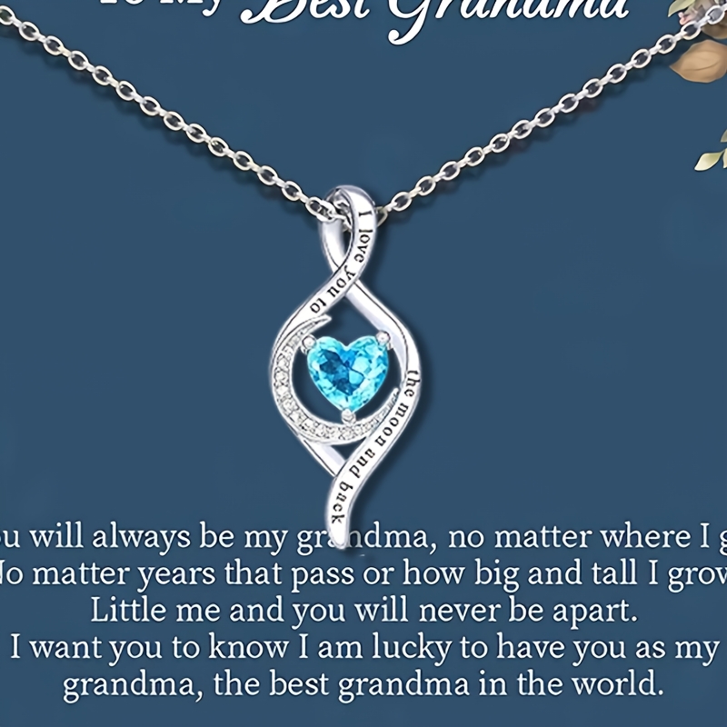 

Love Heart & Moon Necklace Set - 2pcs With Gift Card, Accents, Alloy , Birthdays, Thanksgiving, Christmas & New Year