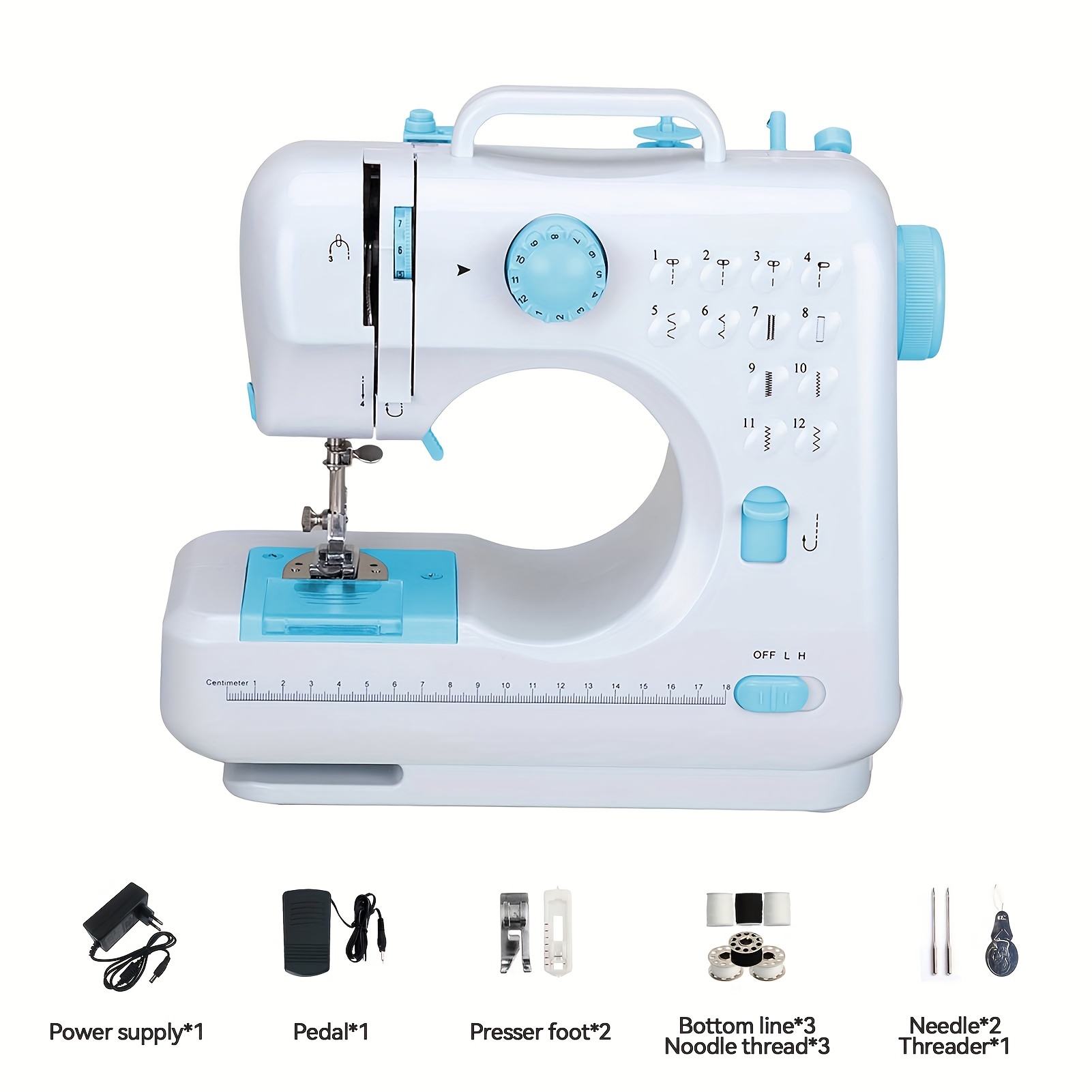 

12 Stitches Sewing Double Thread Sewing Eu 220v