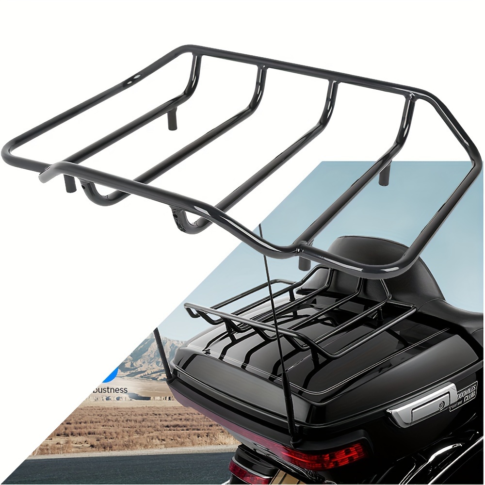 

Street-touring-motorcycles Trunk Top Luggage Rack - Black, Universal Tour Pack Carrier For Street Glide, Electra Glide, Road Glide, Road King, Ultra Limited (1984-2024)