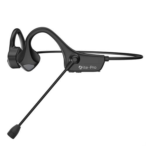 item picture bone conduction headphones with boom mic cvc8 0 dual noise cancelling wireless 5 2 type c fast charging pairing open ear wireless headset for sports and work