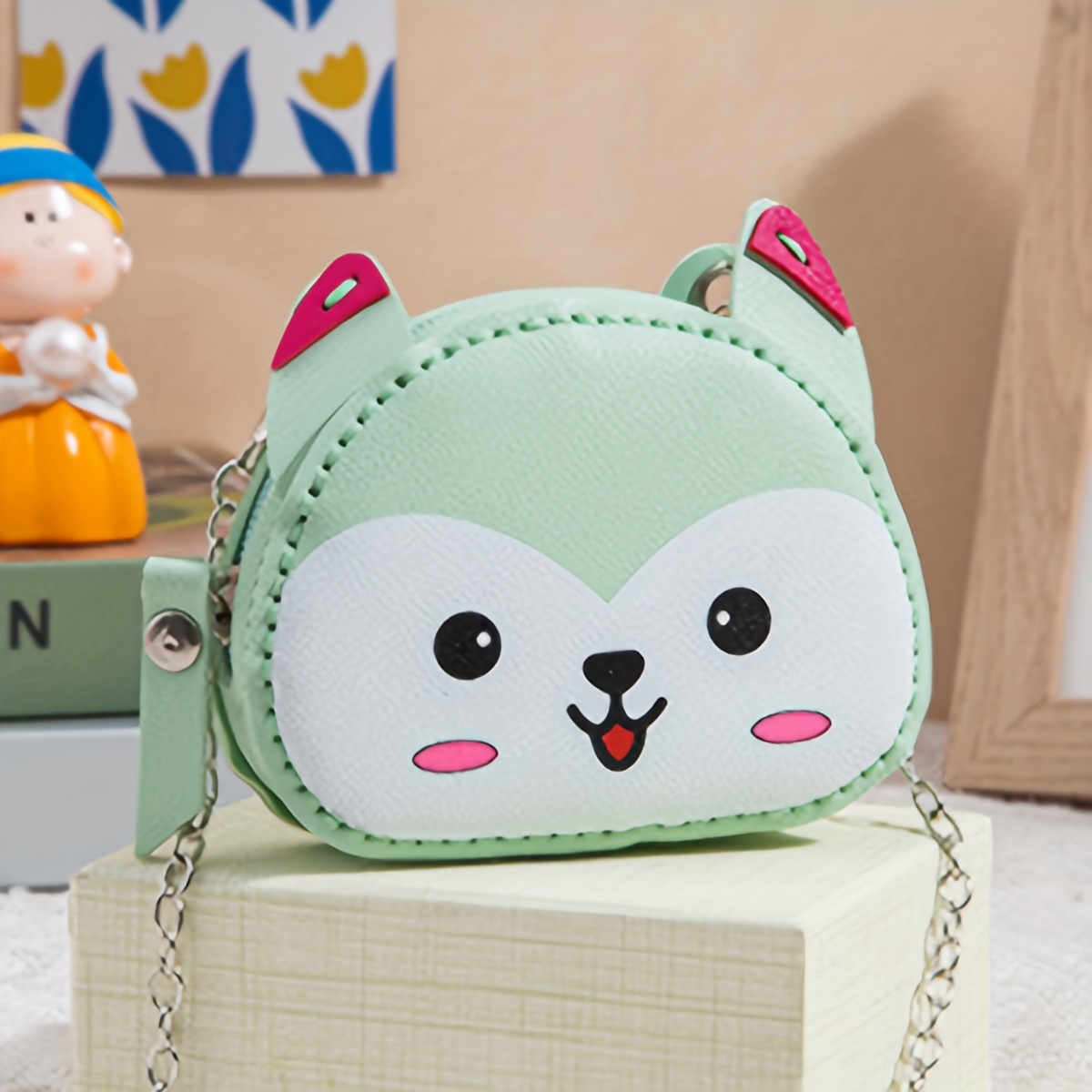 Crossbody Bag-1pc Handmade Bag Cute Storage Bag Diy Gift Single Shoulder Crossbody Coin Purse Diy Semi-finished Material Package