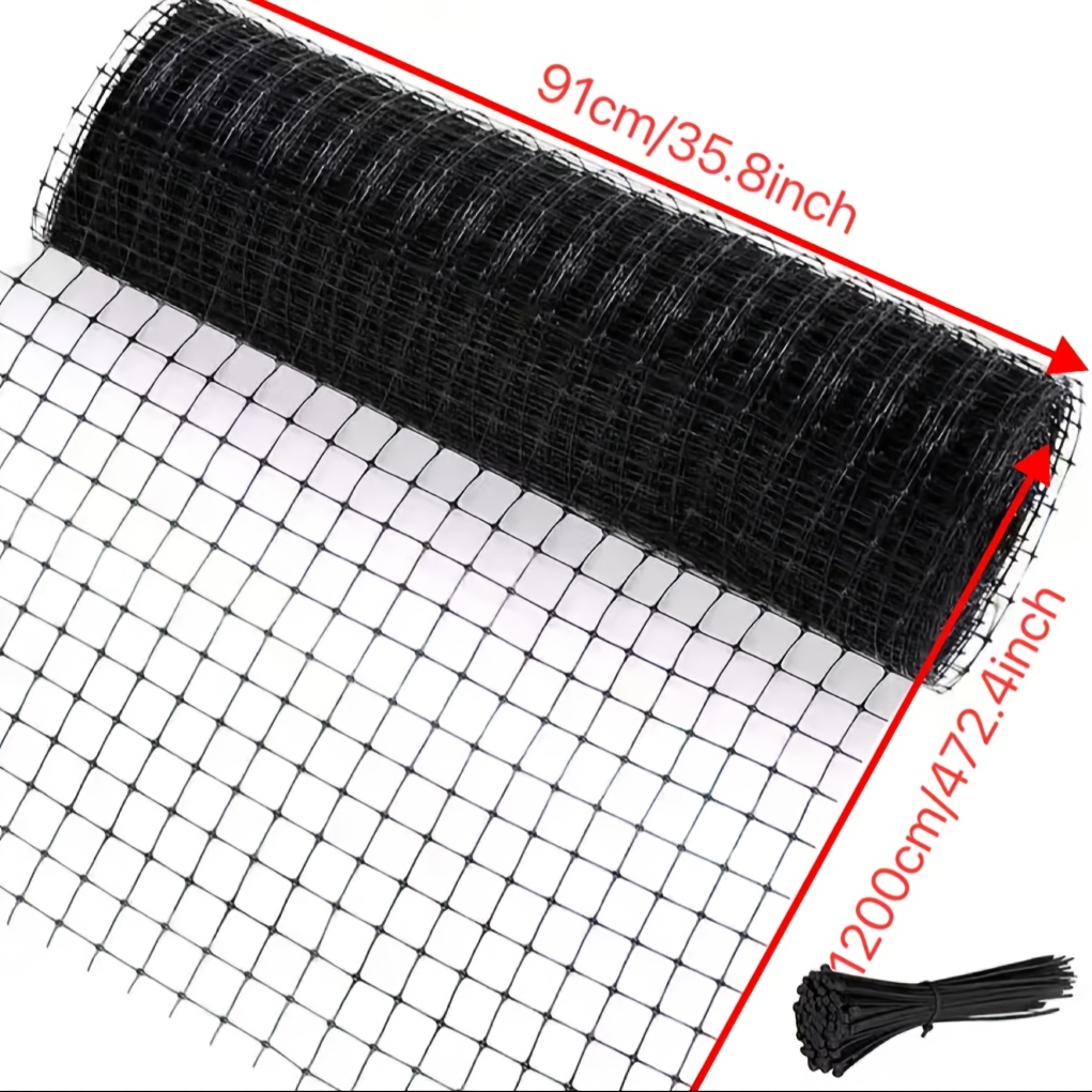 Heavy Duty Black Pp Uv Garden Plastic Fence Mesh, Plastic Mesh With Tear Resistance And .