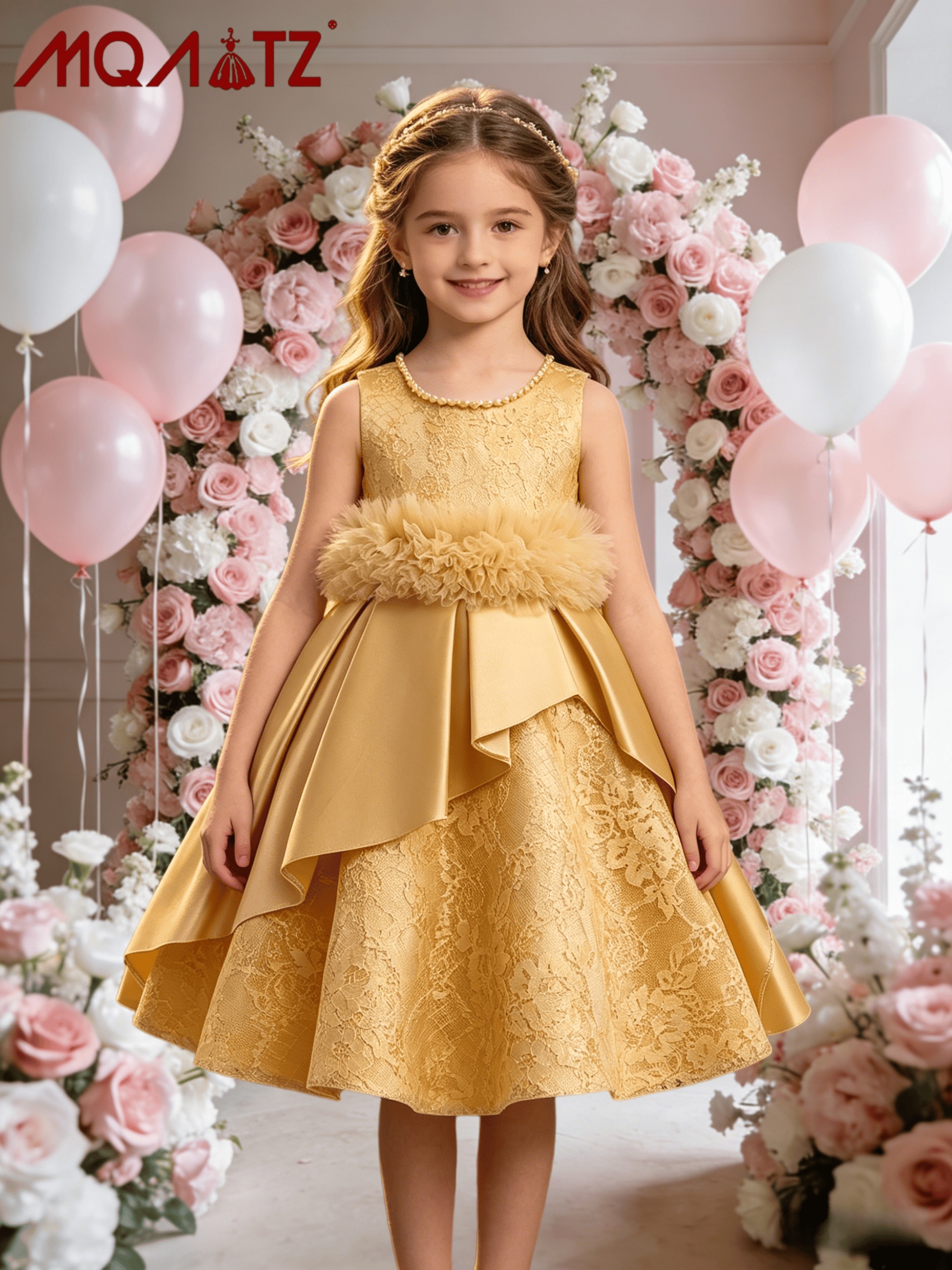birthday dress in pakistan girls' princess - kids' fashion Bust:37 hierarchy: Merchandise Types : Womenswear : Dresses : Workwear Dresses Midaxi Dress Asymmetrical Layered