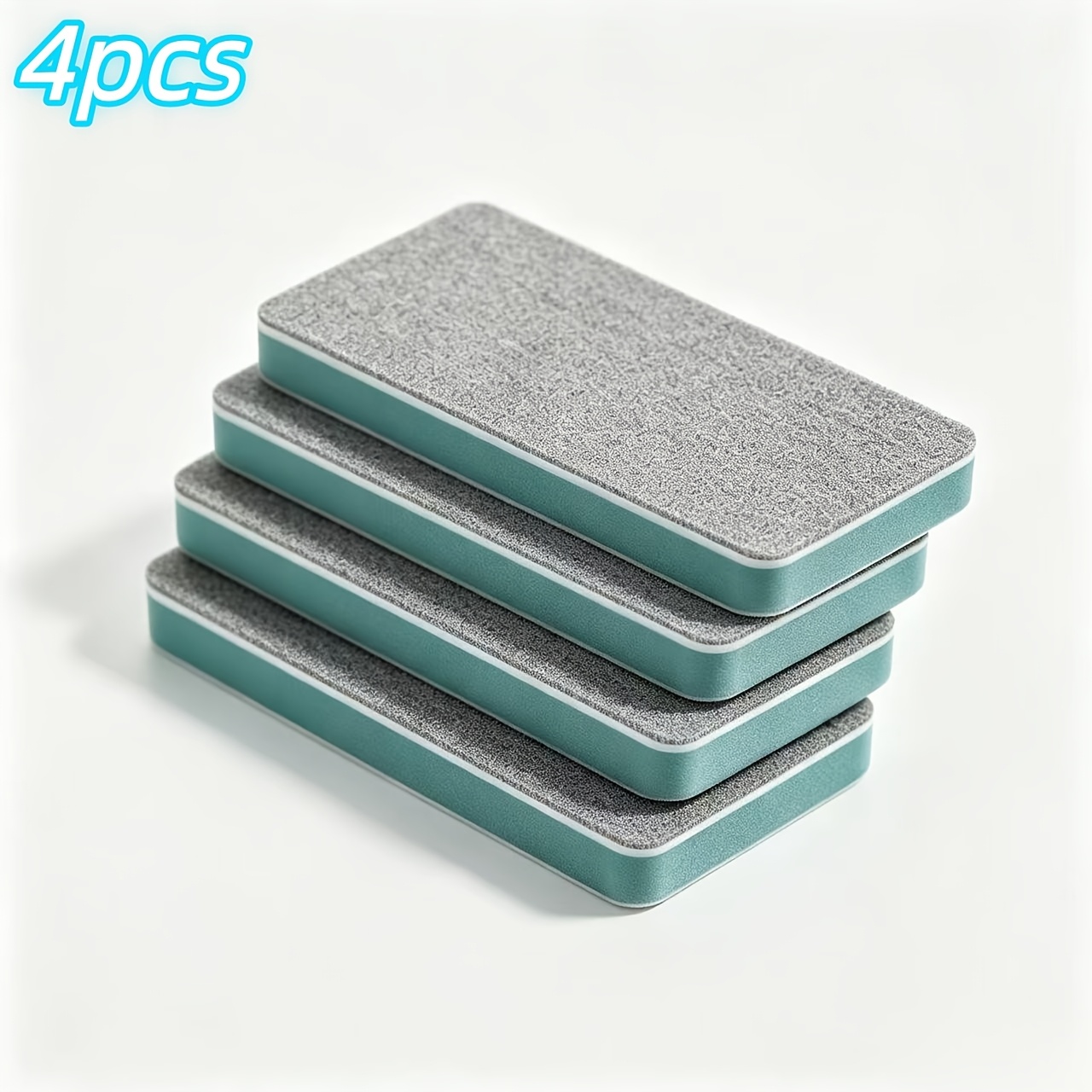 TEMU 4pcs Set Of Scale Cleaning Brushes, Multi-functional Cleaning Tools, Suitable For Bathroom Glass, Mirrors And Shower Tiles, Strong Scrubbing To