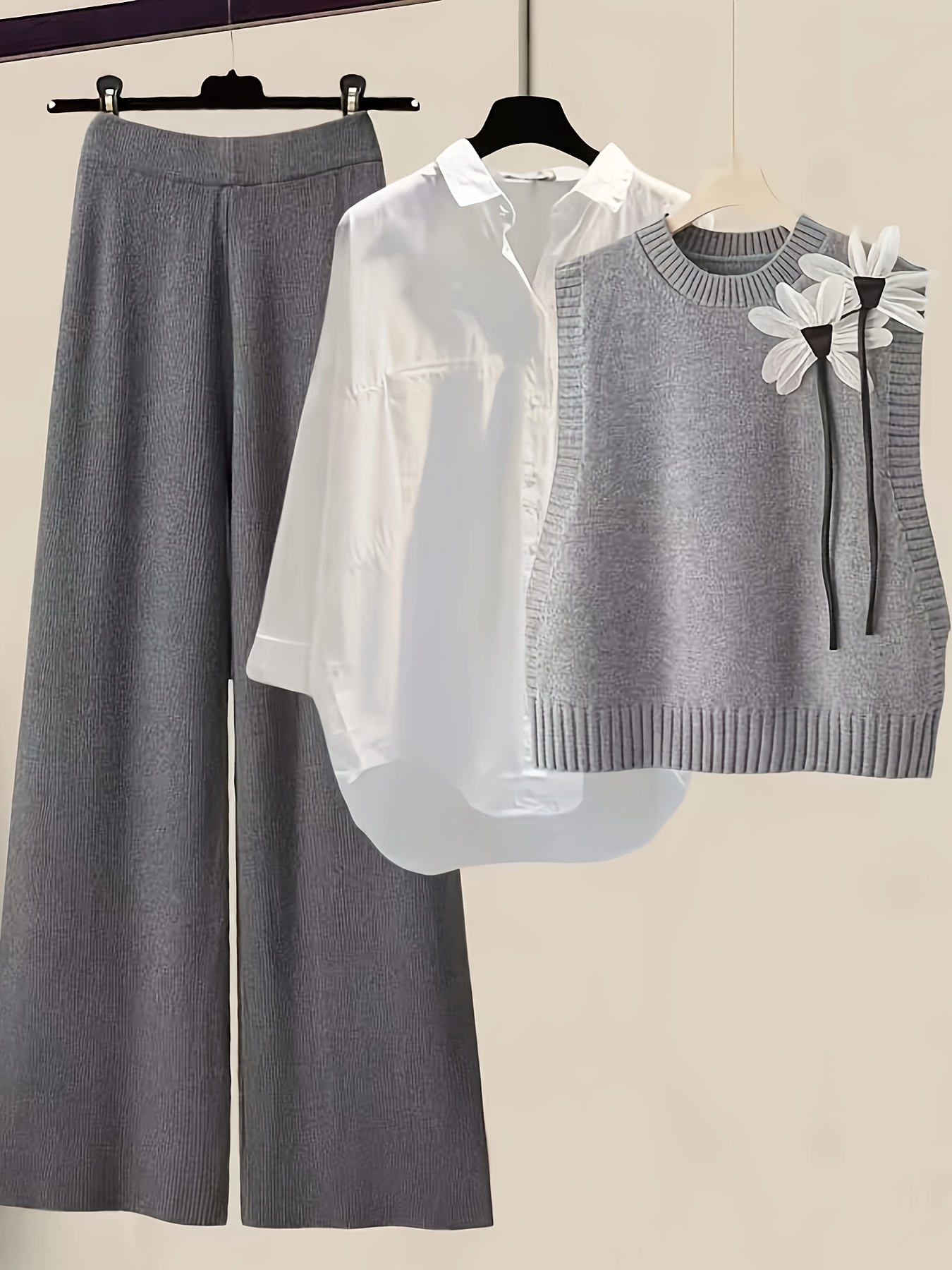 ensemble pull tricoté élégant femmes viscose Temu Mauritius